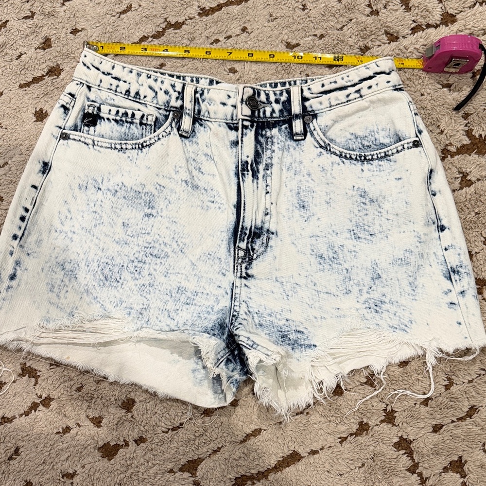 KanCan Acid Wash Denim Shorts
